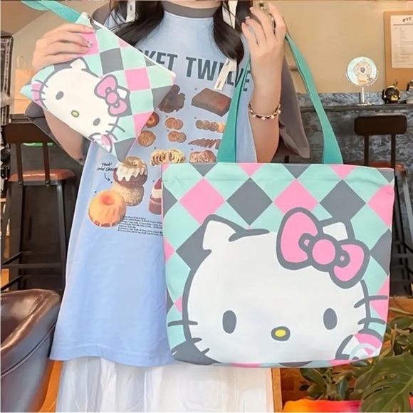 Hello Kitty canvas tote bag - Picture 3 of 5